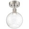 Access Lighting Port Nine Burgundy, Burgundy LED SemiFlush, Brushed Steel Finish, Seeded Glass 63148LEDD-BS/SDG - alternate 4
